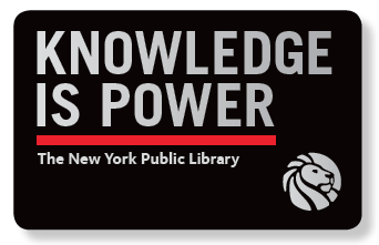 New York Public Library card I got when I moved to New York